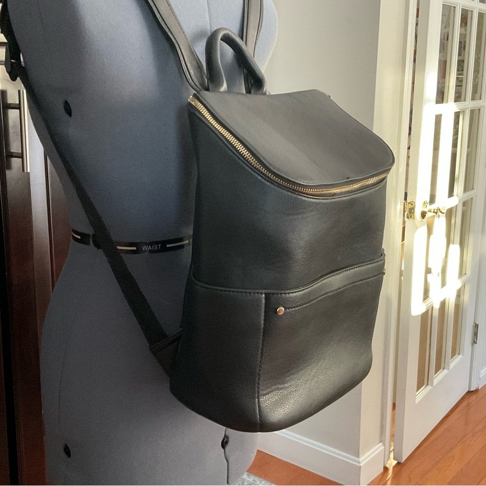 Aldo TERRADIA Black Backpack with Gold Accents - Picture 5 of 10